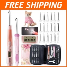 Interchangeable Crochet Hook Kit - 18 Sizes with LED Counter