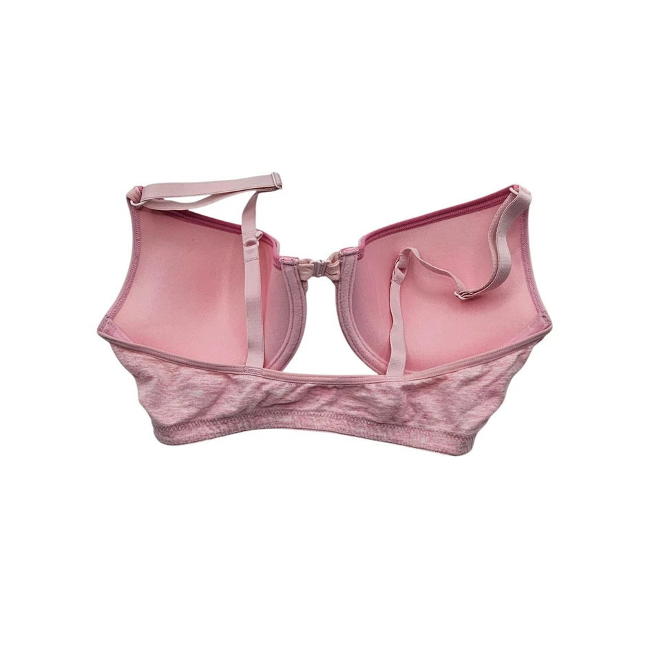 Sujetador Camiseta Fruit of the Loom Mujer Talla 36C Cierre Frontal Algodón Rosa Claro Foto 3 de 4