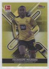 2021 Topps Finest Bundesliga Yellow Refractor 298/350 Youssoufa Moukoko #40 7s2