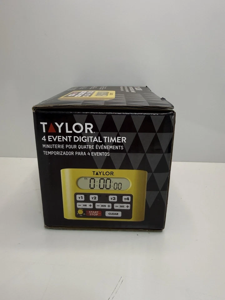 Taylor 4 Event Digital Timer Kitchen Countdown Clock – New Open Box. (B6) - Image 2 of 4