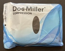 Doc Miller-Open Toe Compression Sleeves- 20-30mmHg -1 Pair-Size 5X-Large BLACK