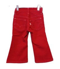 Vintage baby toddler Red Levi's White Tag Size 2 Used As-Is