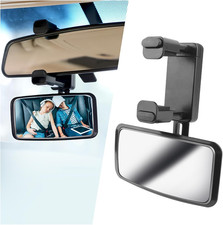 360  Curved Baby Car Mirror without Dead Angle,Clip on Car Seat Mirror for Baby