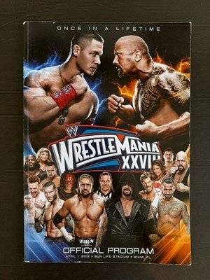 WWE Wrestlemania 28 Official Program Book 2012 John Cena The Rock Hall Of Fame