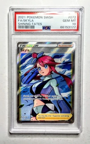PSA 10 Skyla Full Art 072/072 Pokémon 2021 Shining Fates Gem Mint 💎