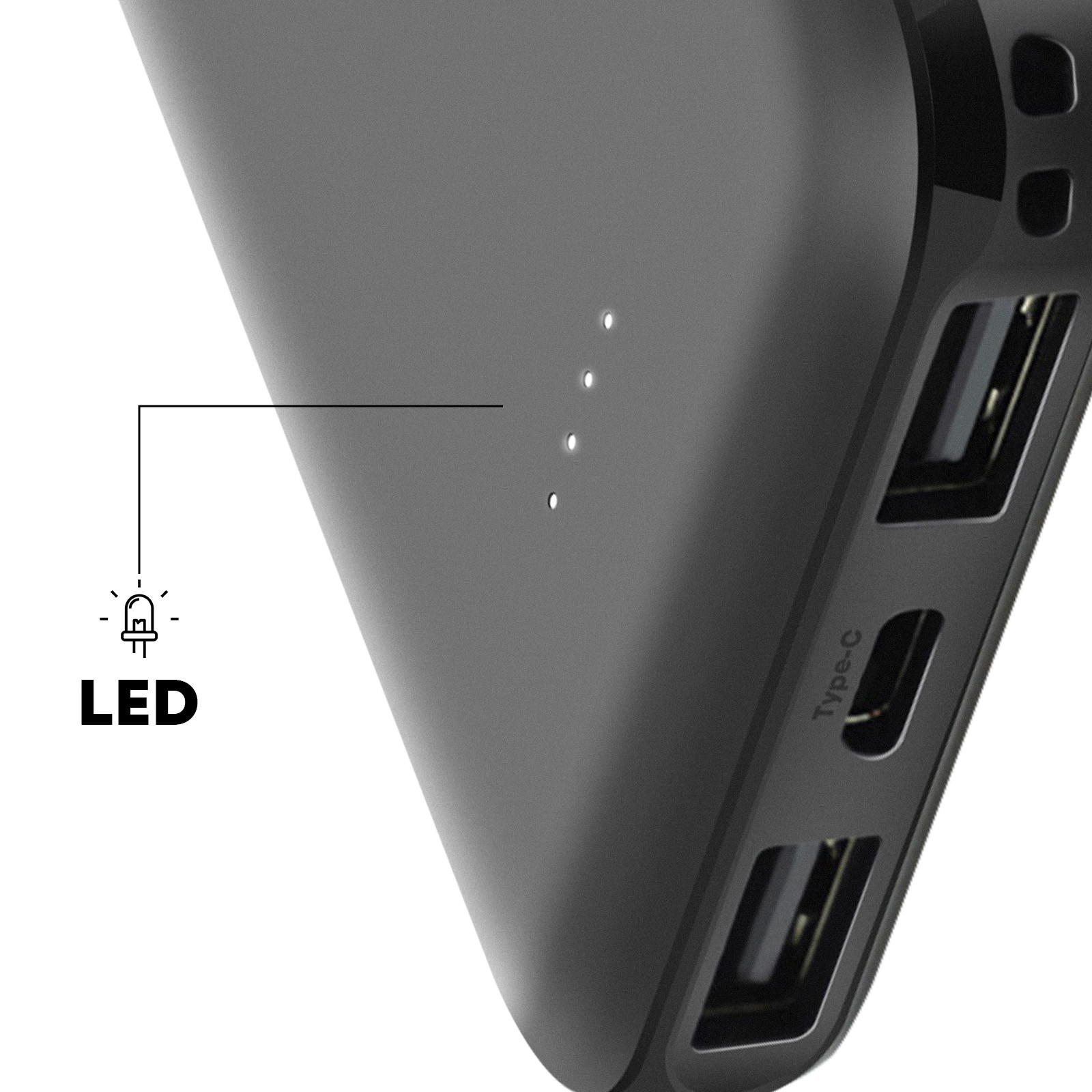 Chargeur portable ultra compact Akashi avec double port USB - 4