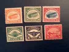 ICOLLECTZONE US Airmail C1-6 CV 360.00 con cerniera fine