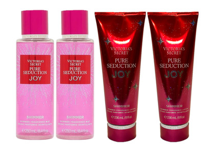 NEW * VICTORIA'S SECRET * PURE SEDUCTION JOY SET * 4 FULL-SIZE ITEMS* $40 VALUE