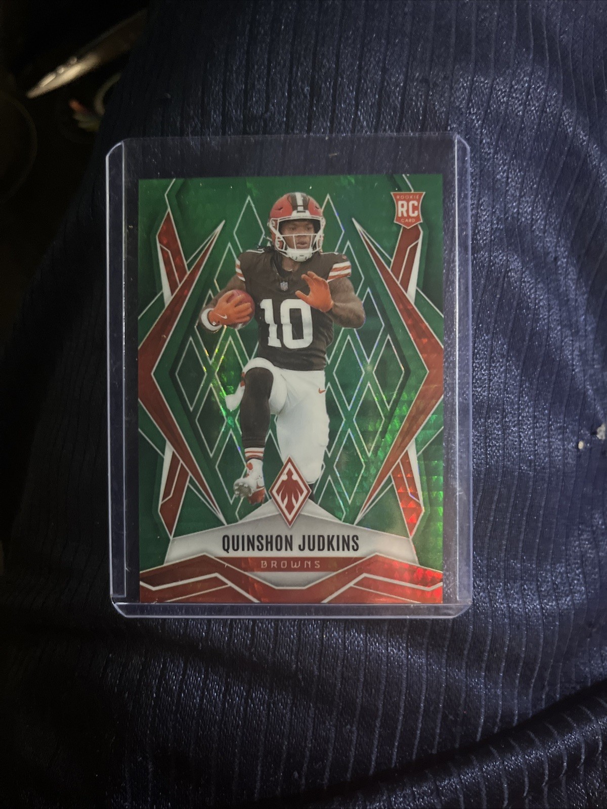 2025 Phoenix Football #191 Quinshon Judkins RC Green Hyper 102/149 BROWNS