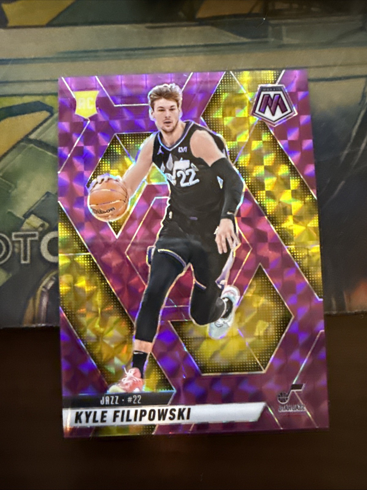 2024-25 Panini Mosaic Mosaic Purple #231 Kyle Filipowski RC ROOKIE JAZZ 61/99