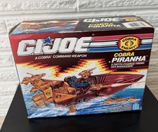 1990 Hasbro G.I. Joe  Cobra Piranha  Boat & Enemy Figure Sealed Box Unopened