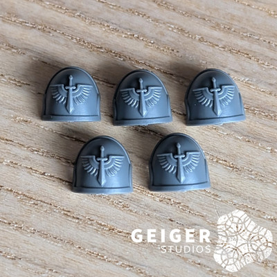40K Dark Angels Bits | Primaris Upgrades | Winged Sword Icon Phobos Shoulder Pad
