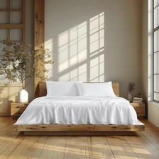 300 Thread Count 100 Organic Cotton 4-Piece Sheet Set with Naturally Derived...