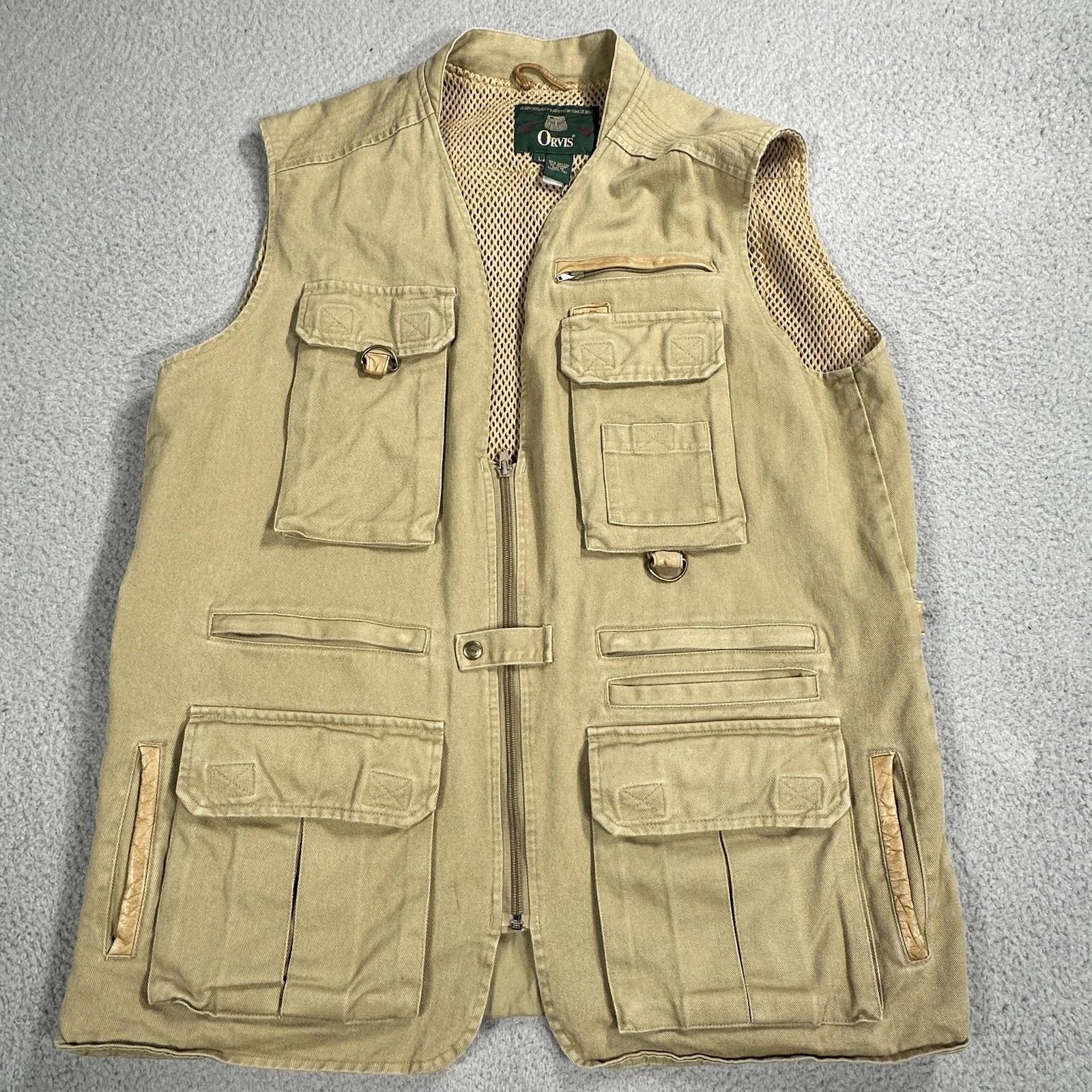 Orvis Fishing Vest Mens Large Khaki Multi Pocket Utility Mesh Lined Gear Vintage
Opens in a new wind