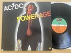 AC/DC POWERAGE 1978 GERMANY 1ST VINYL PRESS HARD ROCK HEAVY METAL VG+/EX