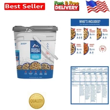 Ready-to-Eat Freeze-Dried Meal Bucket - 10 Minute Prep, 24 Comfort Food Servings