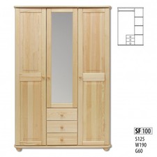 Kleiderschrank Kiefer Schrank Vollholz Schlafzimmerschrank Schränke Landhaus Neu