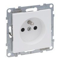 2P+Z Einzelsteckdose Weiß 16A 250V Klemmen Suno 721181
