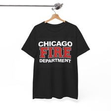 Chicago Fire Department Graphic T Shirt Unisex Heavy Cotton Tee