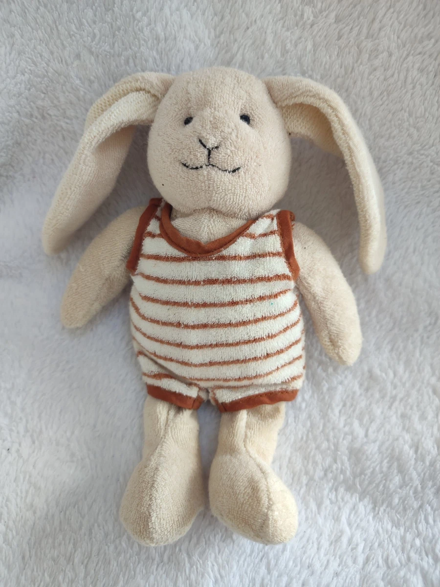 Doudou Hochet Lapin Trousselier - Eponge Bleu Et Blanc, Vintage (Occasion)