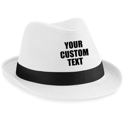 PERSONALISIERTE MÜTZE FEDORA KAPPE BELIEBIGER TEXT INDIVIDUELL PERSONALISIERT GEBURTSTAG PAPA GESCHENK TOP