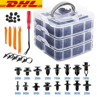 620pcs Befestigung Klips Auto Spreiznieten Sortiment Niete Clip Set Universal