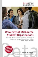 Lambert M. Surhone (U. A.) | University Of Melbourne Student Organisations