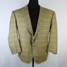 MTM LORO PIANA MAINLINE TAILORING 100 CASHMERE CHECK BLAZER SPORT COAT 50US