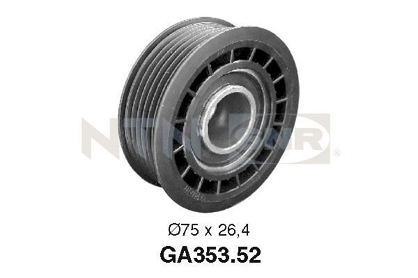 Umlenk-/FüHrungsrolle Keilrippenriemen Snr GA353.52 FüR Opel Corsa Astra V87 S93-image