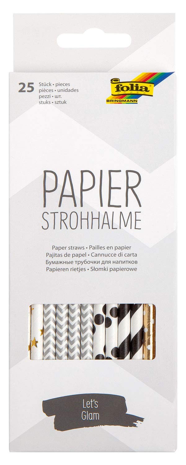 folia 12597 Выпускает гламурные бумажные соломинки ок Длина 197 см диаметр 6 мм температура нагрева 25C 2890₽