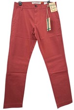 TAILOR VINTAGE Men's 31x30 Slim Fit NWT Canyon Red Cotton Stretch Chino Pants