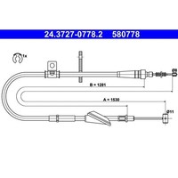 ATE 24.3727-0778.2 Seilzug, Feststellbremse