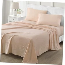  Microfiber Sheets Set - | Soft, Smooth, Durable, Easy Care | Queen Blush Pink