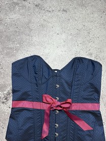 AGENT PROVOCATEUR RARE VINTAGE ICONIC BLUE/PINK TALMA CORSET Size L