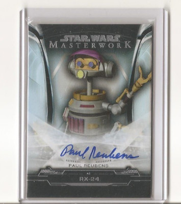 2019 Topps Star Wars Masterwork PAUL REUBENS On Card Auto RX-24 29/50 A-PR *RIP*