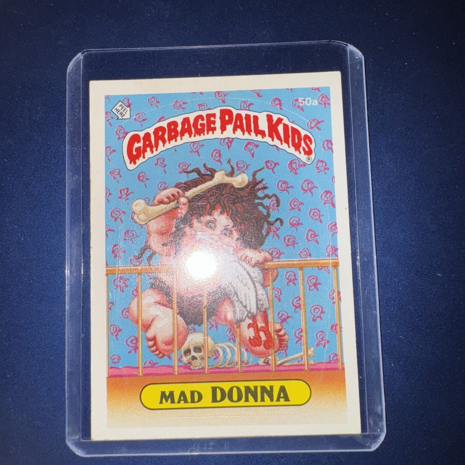 Garbage Pail Kids 1985 50a. MAD Donna, With Permit To Eat Between Meals