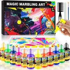 Titoclar Water Marbling Paint Kit,Easter Basket Stuffers,Arts and Crafts for ...