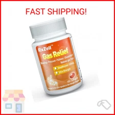 Gas Relief, Ultra Strength Simethicone 180mg, 180 Softgels - Anti Flatulence