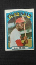 1972 Topps Baseball card # 200 Lou Brock  (VG TO EX)