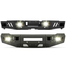 Front & Rear Bumper w/ LED Lights & Sensor Holes For Ram 2500 3500 2010-2024 18