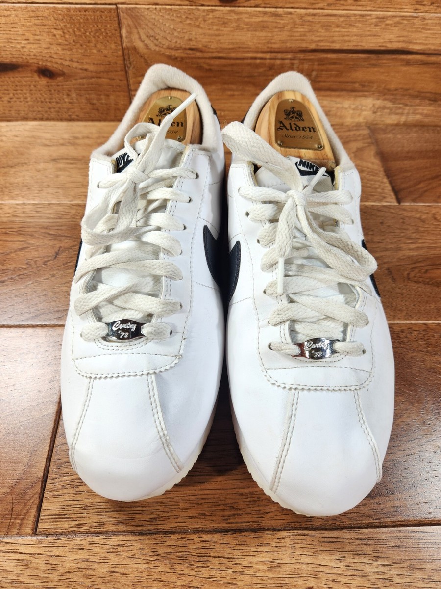 Nike Cortez Mens Basic White Leather w/ Black Classic Panda 819719