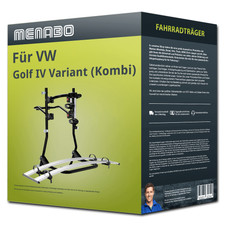 Menabo Fahrradträger Cobra schwarz/silber für VW Golf IV Variant (Kombi) Typ 1J5