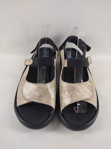 Wolky Jewel Women’s Slingback Gold Sandal Size 42 EU 11 US Comfort Vacation - Picture 3 of 9