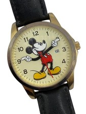Disney Mickey Mouse Watch Large Face Date Moving Hands MCK647 New Battery