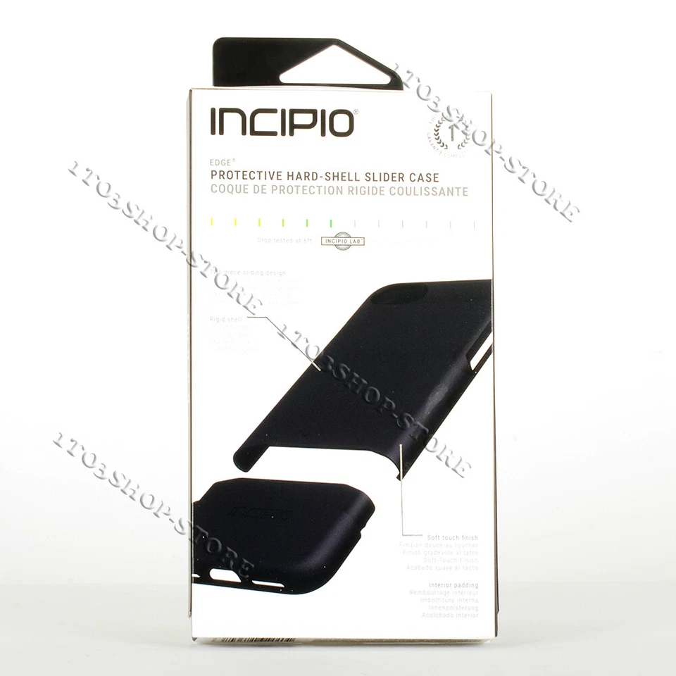 Funda Deslizante Incipio Edge iPhone SE 2022 2020 iPhone 7 iPhone 8 - Negra Mate Foto 2 de 4