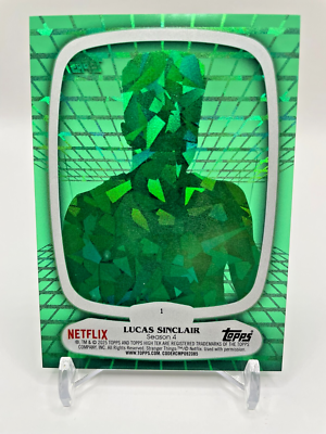 Lucas Sinclair 2025 Topps Stranger Things High Tek Green #1