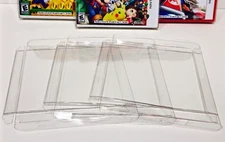 50 Box Protectors For NINTENDO 3DS Video Game Boxes  Crystal Clear Cases Sleeves