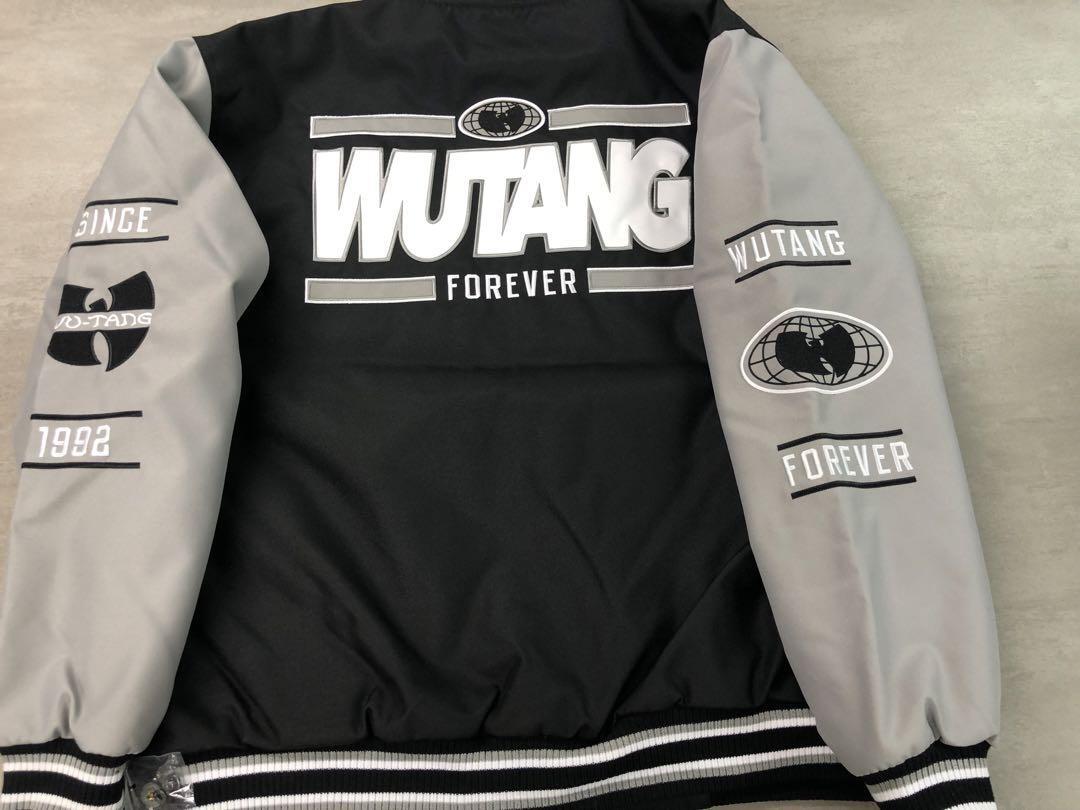 Wu-Tang Clan Button Down Jacket Gray & Black Sleeves WU-WEAR New Size L
