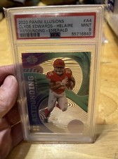 2020 Panini Illusions - Astounding Emerald #A4 Clyde Edwards-Helaire (RC)
