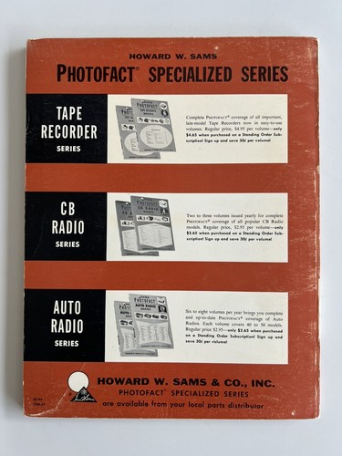 Sams Photofact październik 1963 Radio tranzystorowe Seria Instrukcja TSM-29 1. wydanie - Zdjęcie 2 z 5